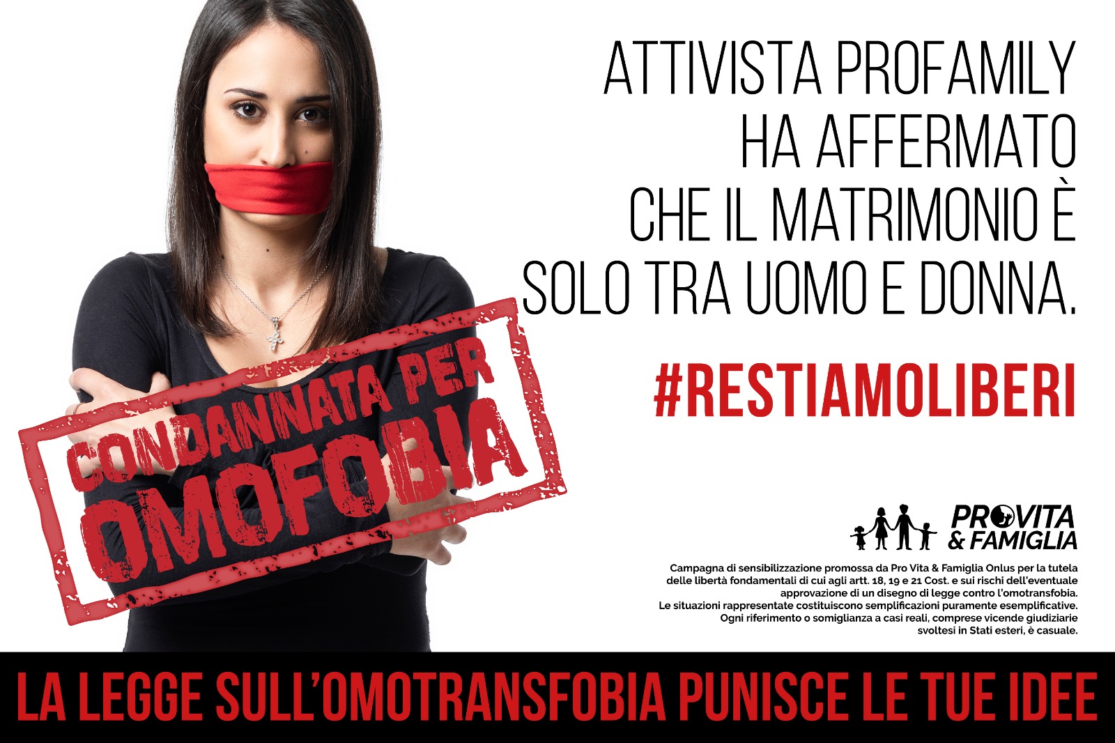 Al via la campagna per dire NO alla legge liberticida sull’omotransfobia 1